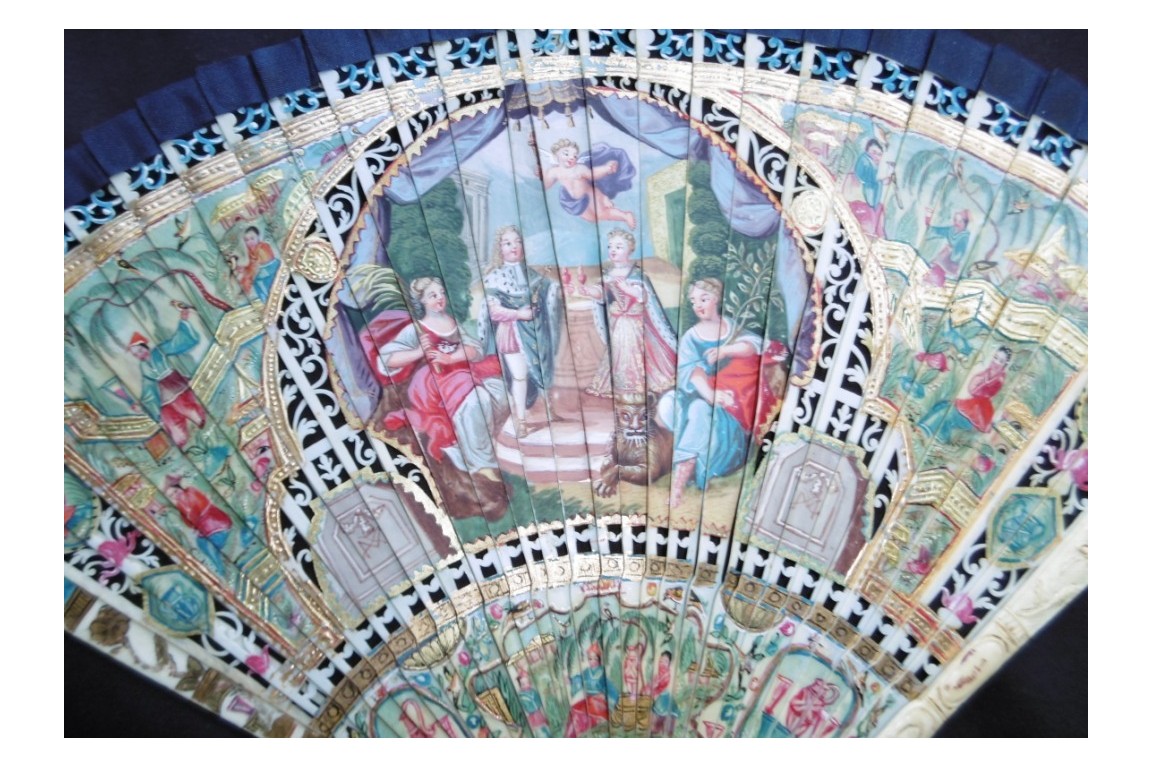 Wedding of Louis XV and Marie Leczinska, fan circa 1725
