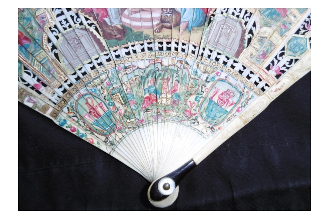 Wedding of Louis XV and Marie Leczinska, fan circa 1725
