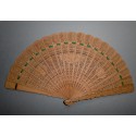 Sandalwood, Chinese fan, 19th century