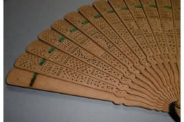 Sandalwood, Chinese fan, 19th century