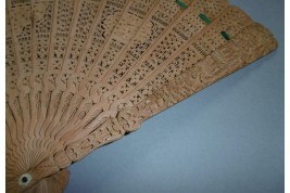 Sandalwood, Chinese fan, 19th century