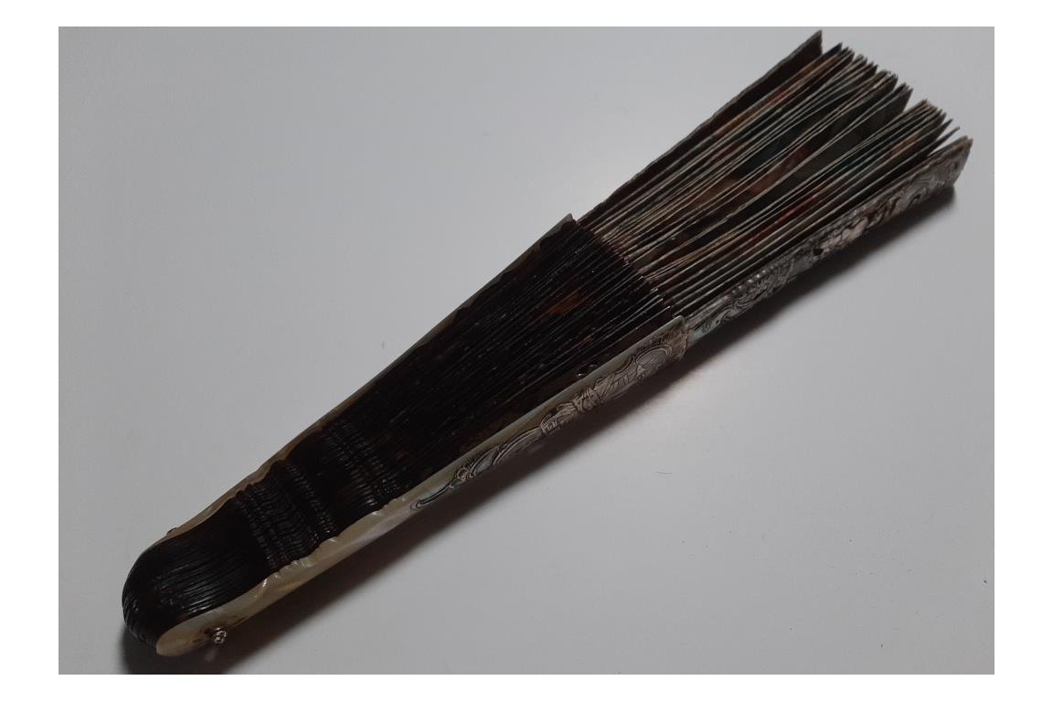Alexandre le Grand et son médecin Philjppe, éventail vers 1760