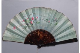 Whampoa pagoda (?), Chinese fan, Canton, 19th