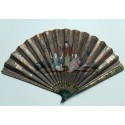 Music and chinoiseries, fan circa 1810