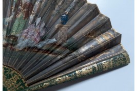 Music and chinoiseries, fan circa 1810