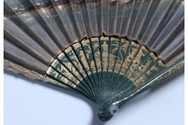 Music and chinoiseries, fan circa 1810