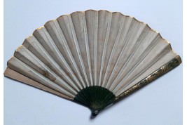 Music and chinoiseries, fan circa 1810