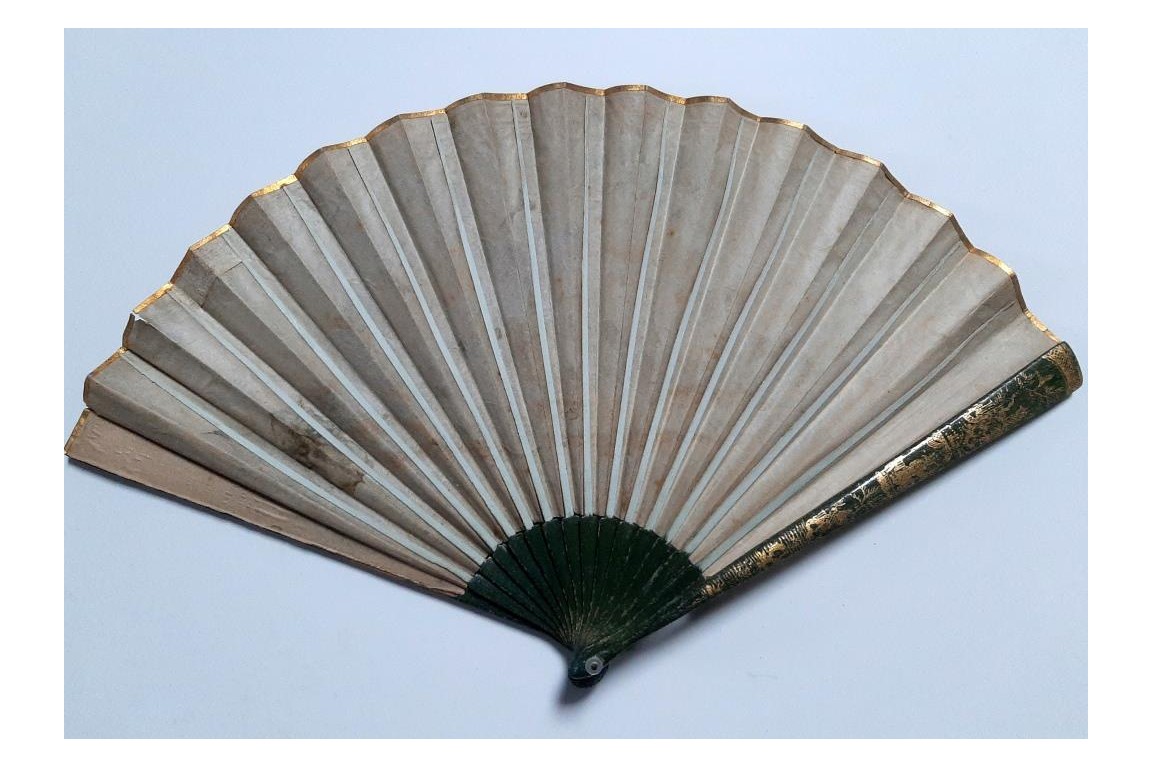 Music and chinoiseries, fan circa 1810