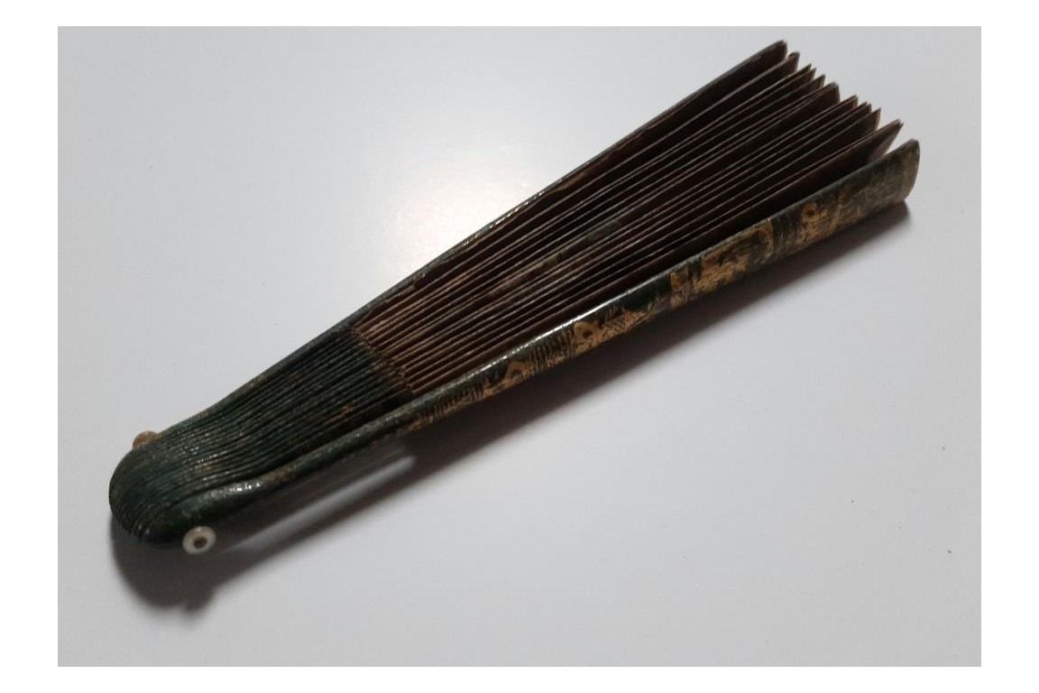 Music and chinoiseries, fan circa 1810