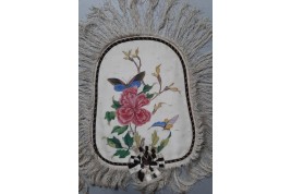 Chinese birds and flowers, fixed fans, 19th century