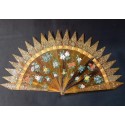 Flowery gothic, fan circa 1830