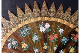 Flowery gothic, fan circa 1830