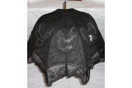 Sunshade, Chantilly lace, 19th century