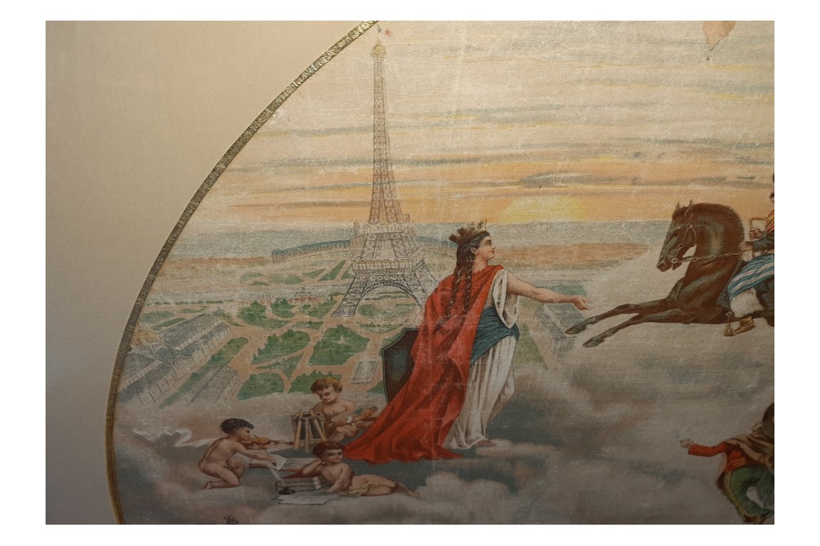 Exposition Universelle of 1889 and Argentina, fan leaf