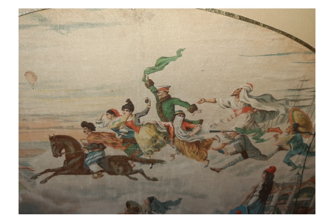 L'exposition universelle de 1889 et l'Argentine, feuille  d'éventail
