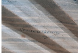 Secours à la Martinique, éventail de Louise Abbéma et Duvelleroy, 1902