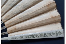 Help to Martinique, fan by Louise Abbema and Fuvelleroy, 1902