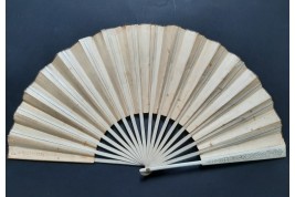 Help to Martinique, fan by Louise Abbema and Fuvelleroy, 1902
