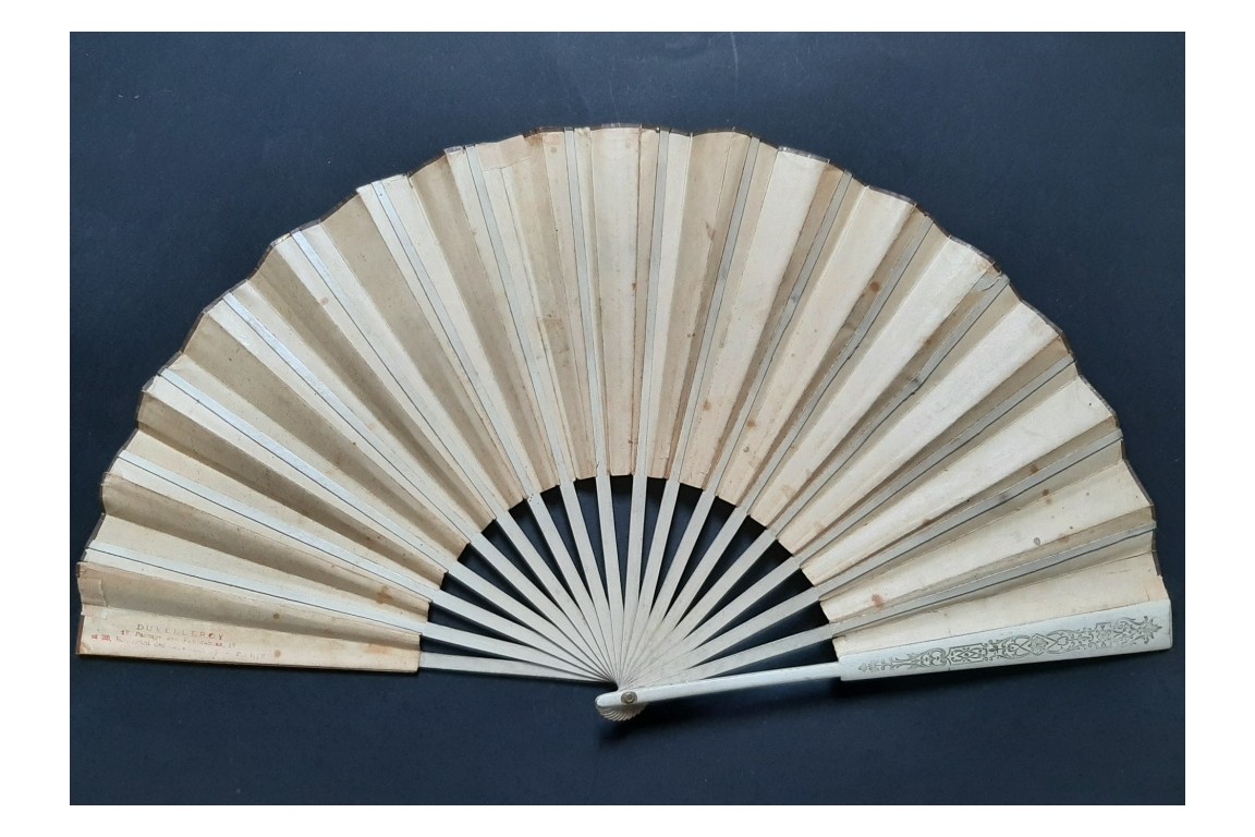 Help to Martinique, fan by Louise Abbema and Fuvelleroy, 1902