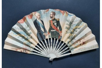 The Franco-Russian alliance, commemorative fan 26 August 1897