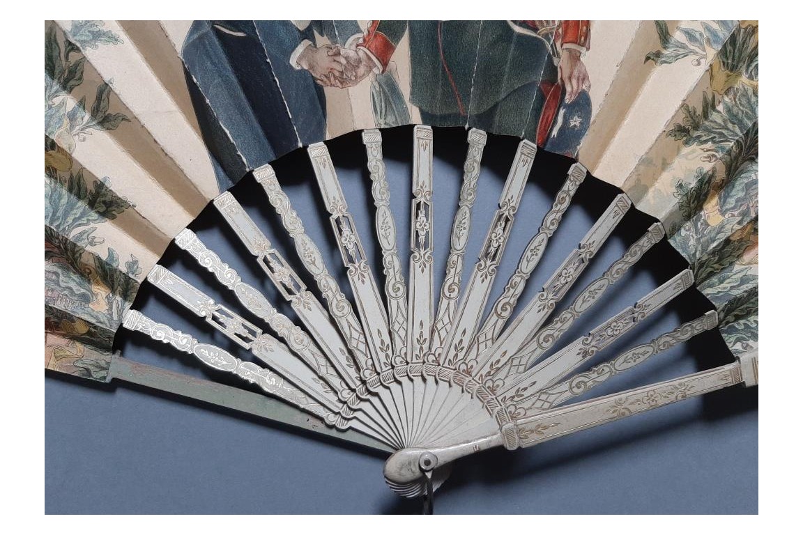 The Franco-Russian alliance, commemorative fan 26 August 1897