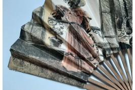 Le régiment qui passe, fan by Abel Truchet circa 1900