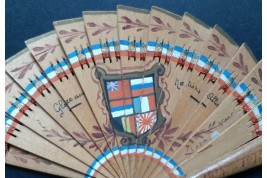 Gloire aux Nations Alliées, miniature patriotic fan, circa 1916