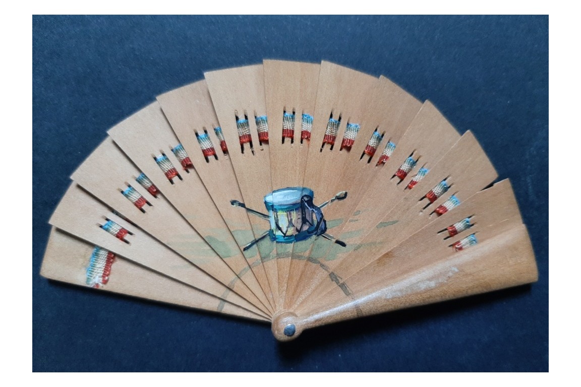 Les drapeaux Alliés, éventail miniature première guerre mondiale, 1916