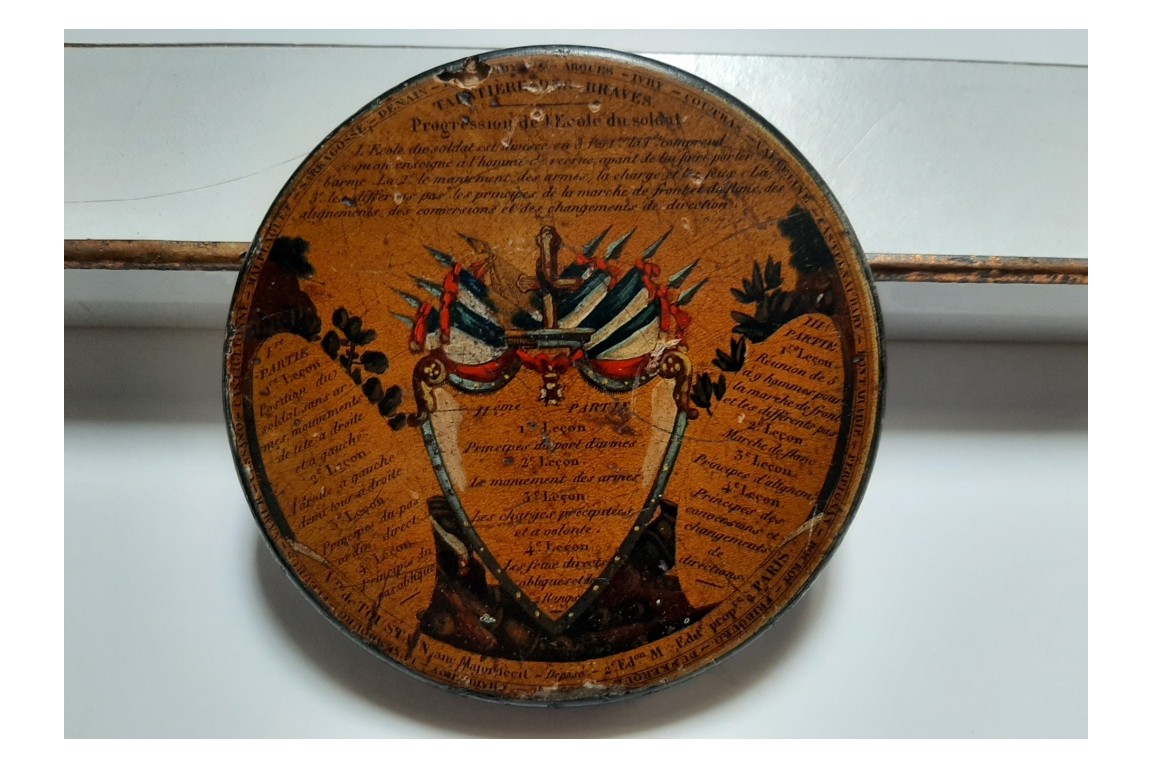 "Tabatiere des Braves", military snuffbox's cover, 19th century