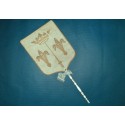 Joan of Arc, royalist fixed fan, 1815-30