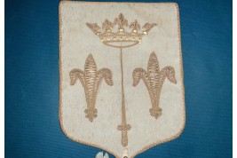 Joan of Arc, royalist fixed fan, 1815-30