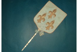 Joan of Arc, royalist fixed fan, 1815-30