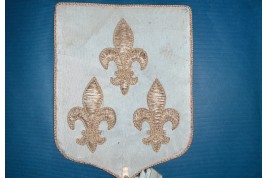 Joan of Arc, royalist fixed fan, 1815-30