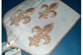 Joan of Arc, royalist fixed fan, 1815-30
