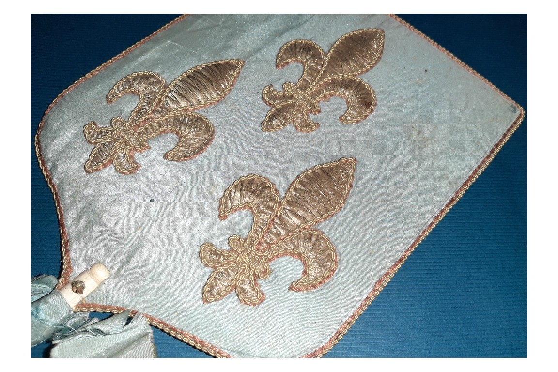 Joan of Arc, royalist fixed fan, 1815-30