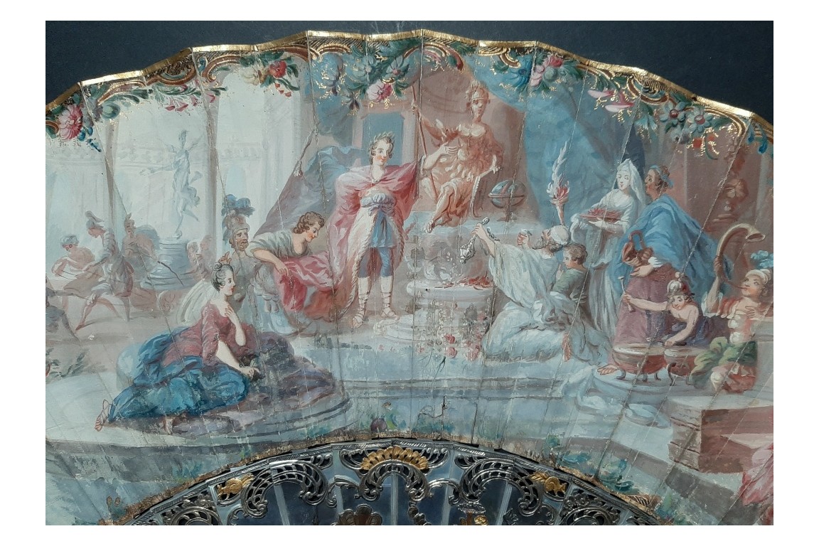 Offrandes pour la Victoire, éventail vers 1750-60