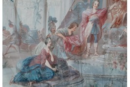 Offrandes pour la Victoire, éventail vers 1750-60