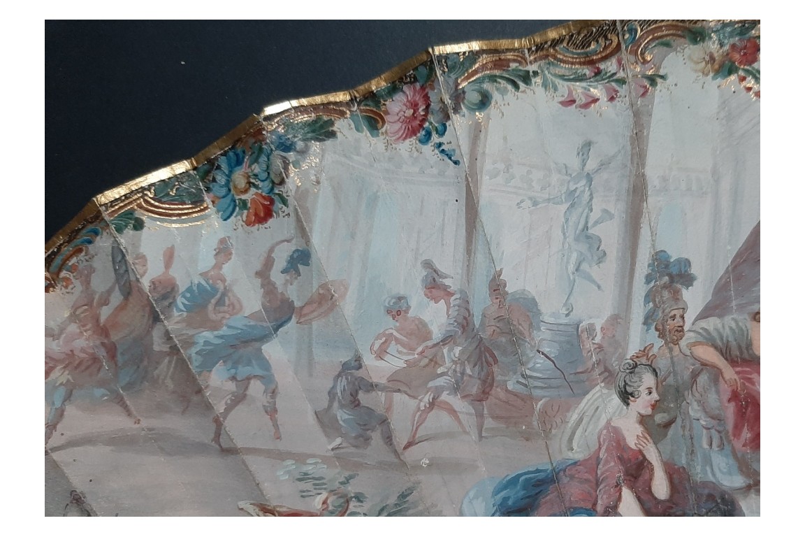 Offrandes pour la Victoire, éventail vers 1750-60