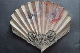 Poppies, fan by Billotey and Duvelleroy, circa 1900