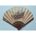 Pierrots' car, fan by Van Garden, circa 1900-1909