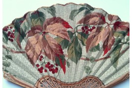 Vigne vierge, éventail vers 1900-1920