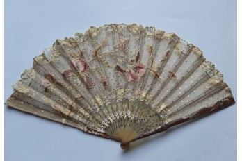 Iris, Duvelleroy fan, circa 1900