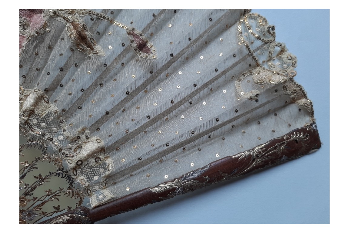 Iris, Duvelleroy fan, circa 1900