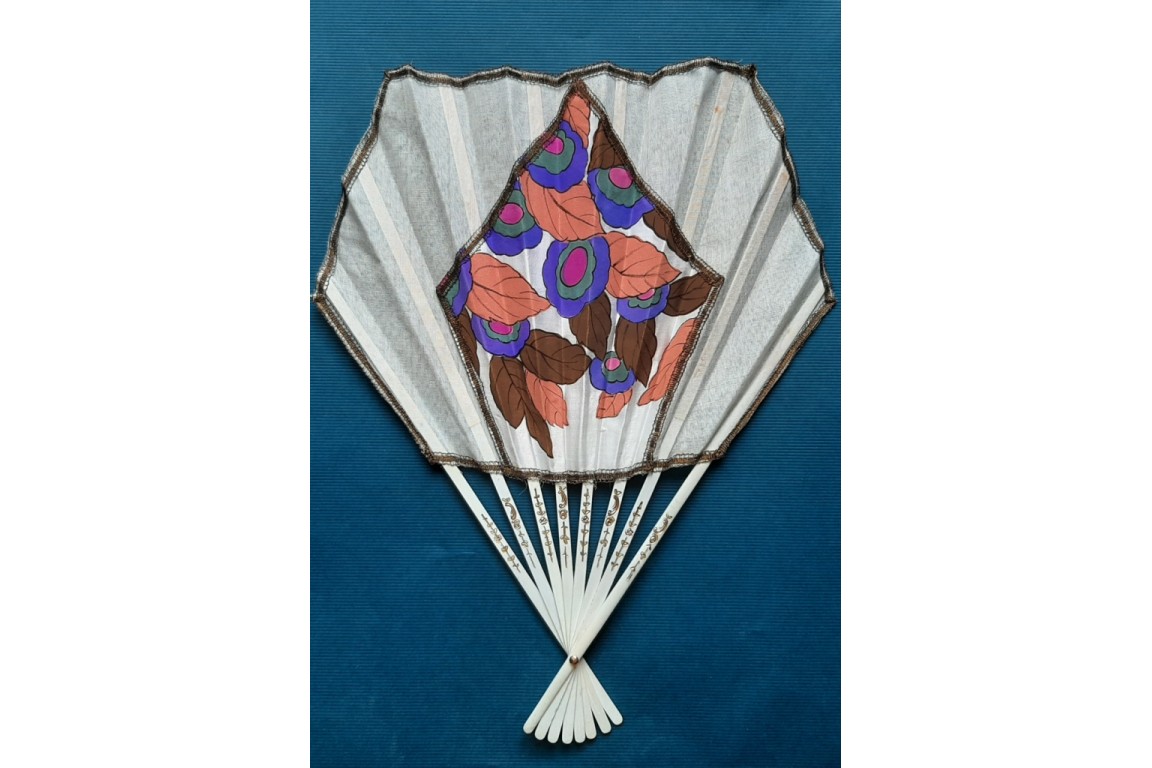 Perfum by Morny, Art Deco advertising fan