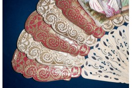 Mirror and palmettes fan, circa 1860