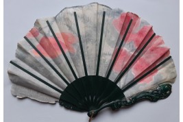 Spanish poppies, Art Nouveau fan