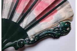 Spanish poppies, Art Nouveau fan