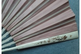 Roses by Billotey, fan circa 1890