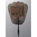 Voyage à Saint Cloud, hand fixed fan and map of Russia, 18th century