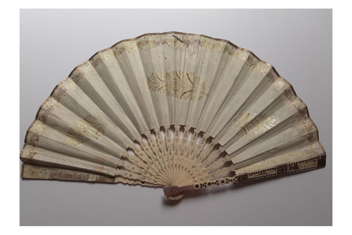 Italian landscape, fan circa 1825-35